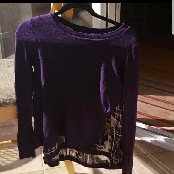 Simply Vera Vera Wang Sweaters - Simply vera purple sweater graphic inset small
